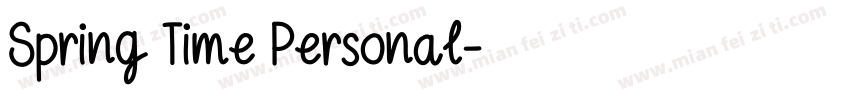 Spring Time Personal字体转换